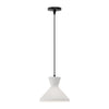 Betty 10" Matte Black/Opal Glass