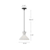 Betty 10-in Aged Gold/Opal Glass 1 Light Pendant