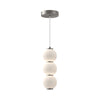 Bijou 7-in Brushed Nickel/Opal Matte Glass LED Pendant