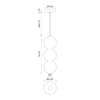 Bijou 7-in Brushed Nickel/Opal Matte Glass LED Pendant