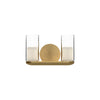 Birch 11-in Brushed Gold/Clear LED Vanity