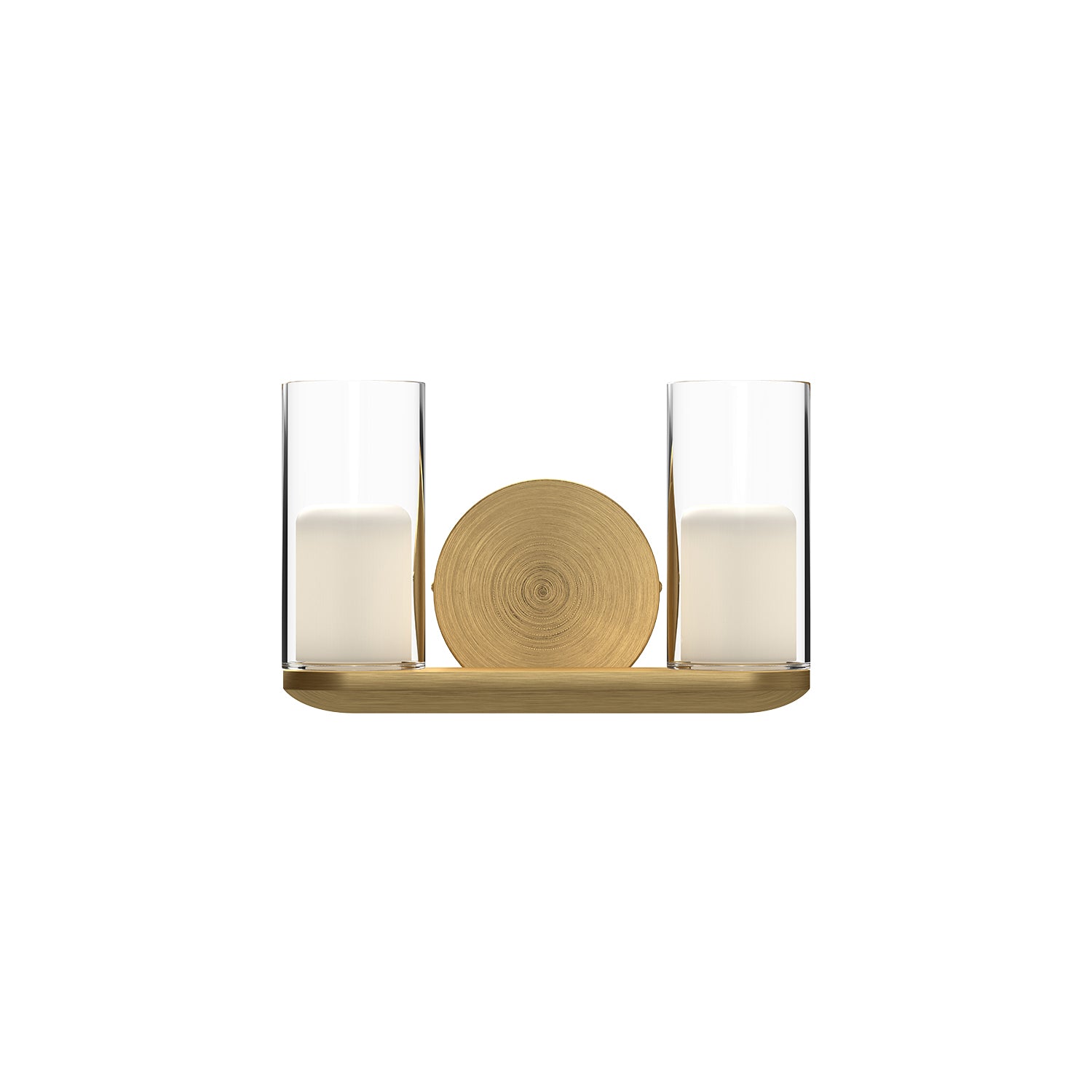 Birch 11-in Brushed Gold/Clear LED Vanity