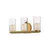 Birch 19-in Brushed Gold/Clear LED Vanity