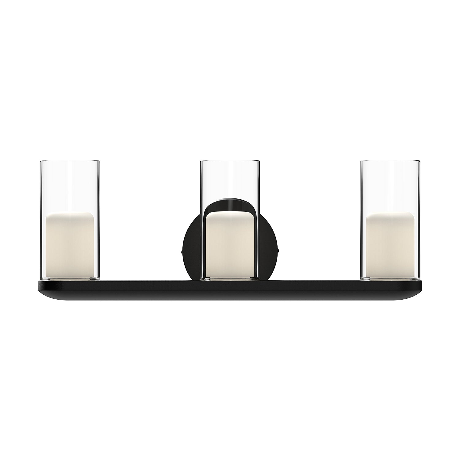 Birch 19-in Black/Clear LED Vanity
