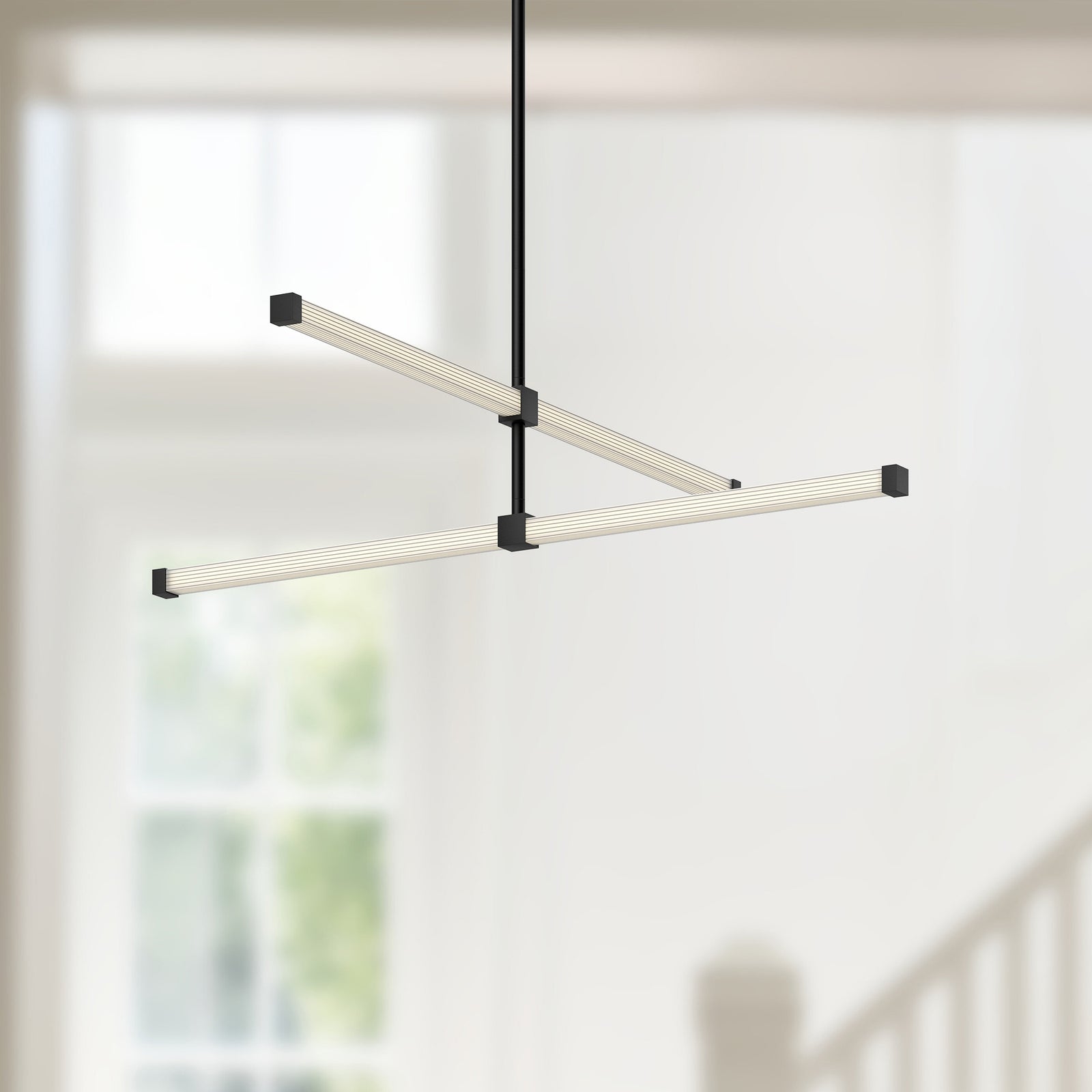 Blade 32-in Black LED Chandeliers