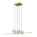 Blade 34-in Brushed Gold LED Chandeliers