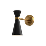 Blake 4" Aged Gold/Matte Black