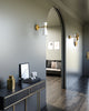Blake 4-in Aged Gold/White 1 Light Wall/Vanity