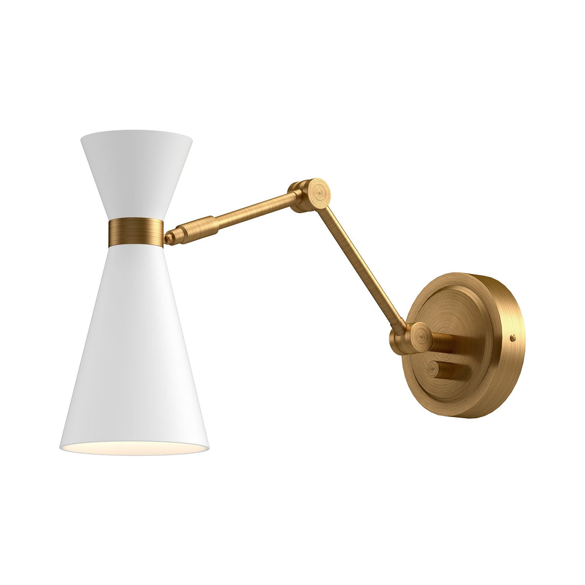 Blake 5" Aged Gold/White