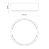 Blanco 8-in Urban Bronze/Alabaster LED Flush Mount