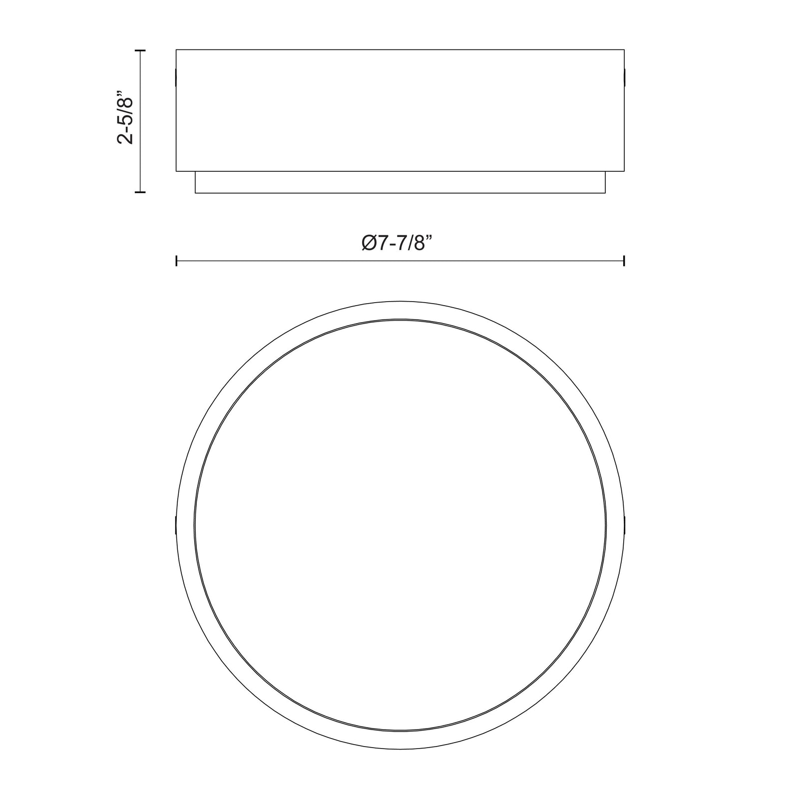 Blanco 8-in Urban Bronze/Alabaster LED Flush Mount