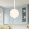 Blanco 6-in Polished Nickel/Alabaster LED Pendant