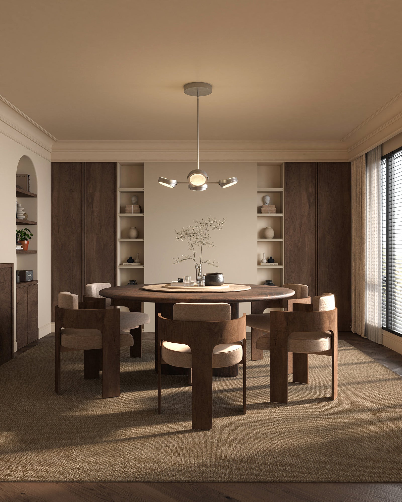 Blanco 28-in Polished Nickel/Alabaster LED Pendant