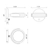 Blanco 6-in Polished Nickel/Alabaster LED Wall/Vanity