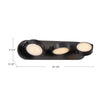 Blanco 26-in Urban Bronze/Alabaster LED Wall/Vanity