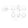 Blanco 26-in Urban Bronze/Alabaster LED Wall/Vanity