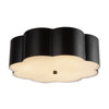 Blossom 14-in Matte Black Socket Flush Mount