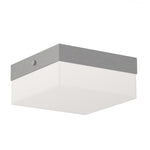 Blox Square 9" Flush Mount - Satin Nickel