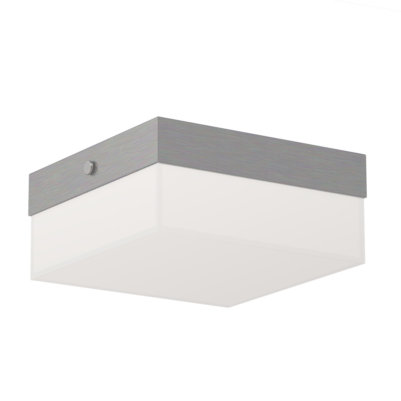 Blox Square 9" Flush Mount - Satin Nickel