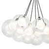 Bolla 16-in Black LED Chandelier