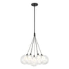 Bolla 16-in Black LED Chandelier