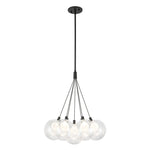 Bolla 16-in Black LED Chandelier