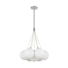 Bolla 17-in Opal Glass LED Chandelier