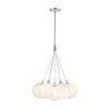 Bolla 17-in Opal Glass LED Chandelier