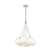 Bolla 17-in Opal Glass LED Chandelier