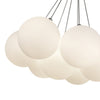 Bolla 17-in Opal Glass LED Chandelier