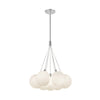Bolla 17-in Opal Glass LED Chandelier