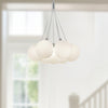Bolla 17-in Opal Glass LED Chandelier