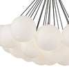 Bolla 28-in Brushed Gold/Opal Glass LED Chandelier