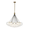 Bolla 28-in Brushed Gold LED Chandelier