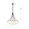 Bolla 28-in Chrome LED Chandeliers