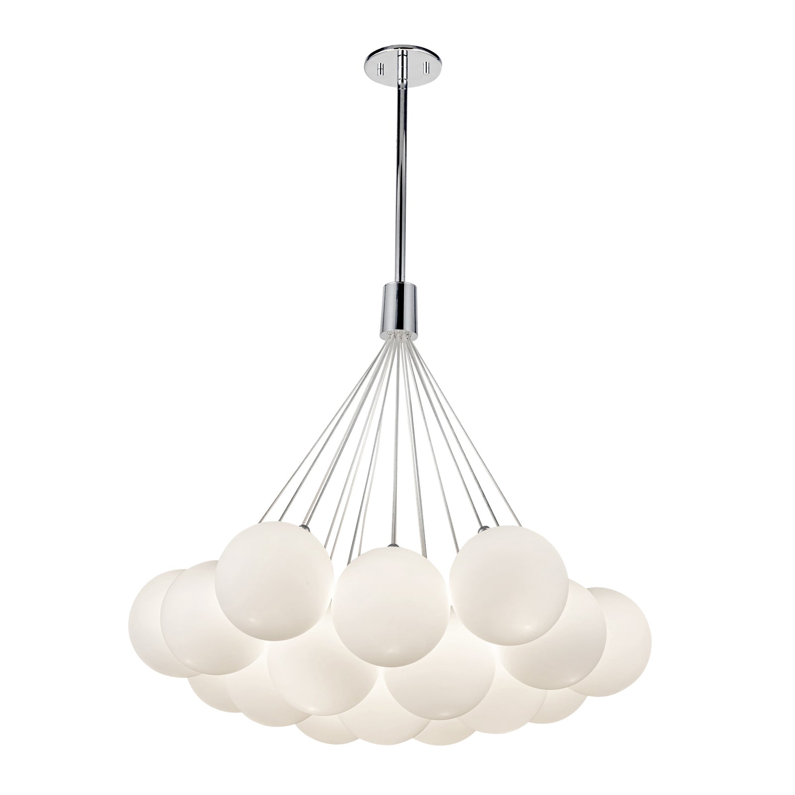 Bolla 28-in Opal Glass LED Chandelier
