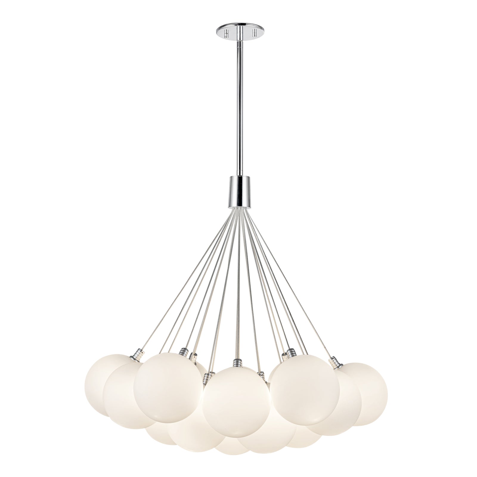 Bolla 28-in Opal Glass LED Chandelier