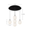 Bolla 16-in Chrome 5-Light Multi Pendant