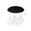 Bolla 25-in Chrome 13-Light Multi Pendant