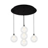 Bolla 16-in Black 5-Light Multi Pendant