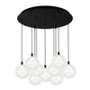 Bolla 20-in Black 9-Light Multi Pendant