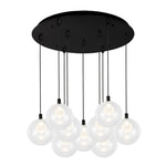 Bolla 20-in Black 9-Light Multi Pendant