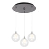 Bolla 12-in Chrome 3-Light Multi Pendant