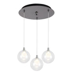 Bolla 12-in Chrome 3-Light Multi Pendant