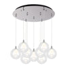 Bolla 20-in Chrome 9-Light Multi Pendant
