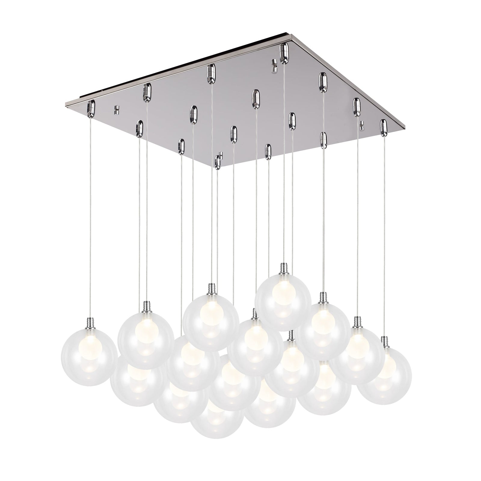 Bolla 21-in Chrome 16-Light Multi Pendant