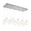 Bolla 29-in Chrome/Opal Glass 10-Light Multi Pendant