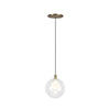 Bolla 5-in Brushed Gold LED Pendant
