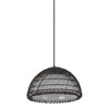 Bondi 16-in Matte Black/Opal 1 Light Pendant