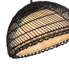 Bondi 16-in Matte Black/Opal 1 Light Pendant